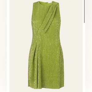 Stine Goya Louiza Dress - Lime Glitter